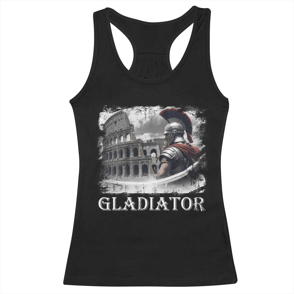 Gladiator Roman Warrior Colosseum Racerback Tank Top TS09 Black Print Your Wear