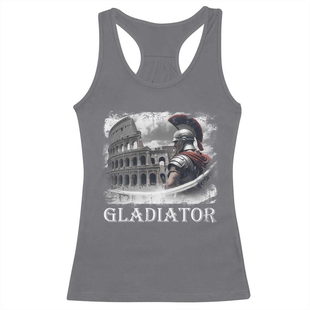 Gladiator Roman Warrior Colosseum Racerback Tank Top TS09 Charcoal Print Your Wear