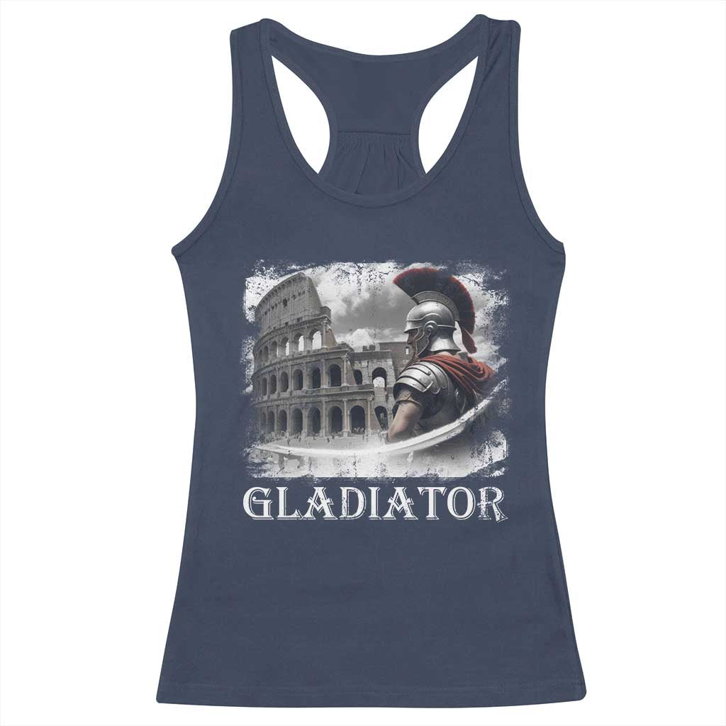 Gladiator Roman Warrior Colosseum Racerback Tank Top TS09 Navy Print Your Wear