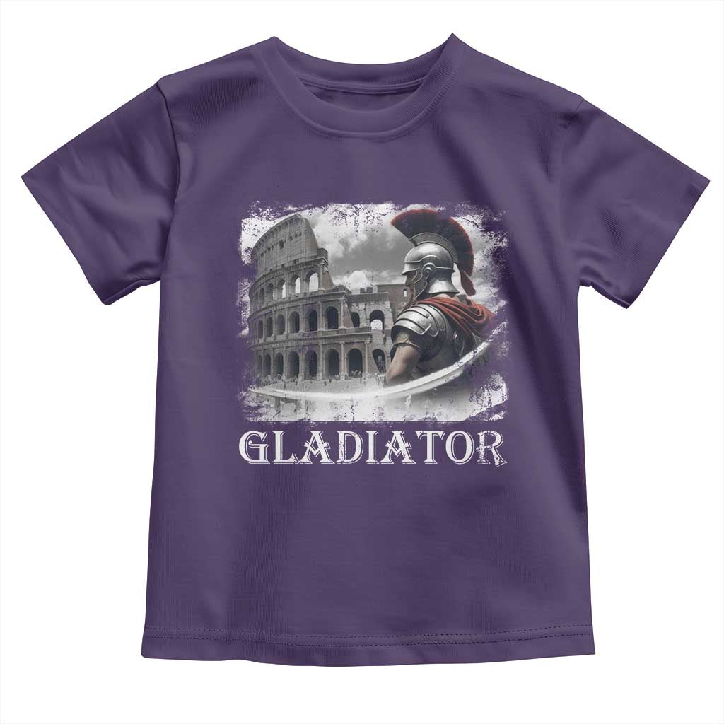 Gladiator Roman Warrior Colosseum Toddler T Shirt TS09 Purple Print Your Wear