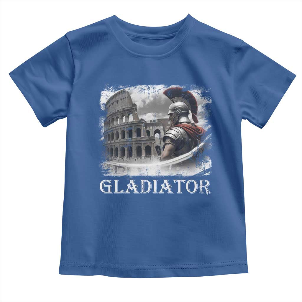 Gladiator Roman Warrior Colosseum Toddler T Shirt TS09 Royal Blue Print Your Wear