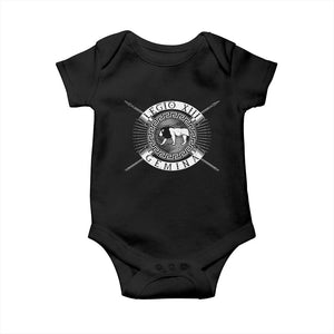 Roman Legion Baby Onesie Legio XIII Gemina Roma Warrior TS09 Black Print Your Wear