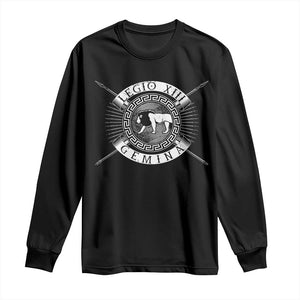 Roman Legion Long Sleeve Shirt Legio XIII Gemina Roma Warrior TS09 Black Print Your Wear
