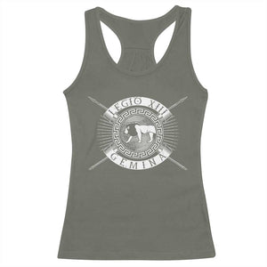 Roman Legion Racerback Tank Top Legio XIII Gemina Roma Warrior TS09 Military Green Print Your Wear