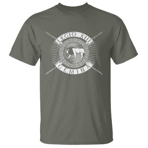 Roman Legion T Shirt Legio XIII Gemina Roma Warrior TS09 Military Green Print Your Wear
