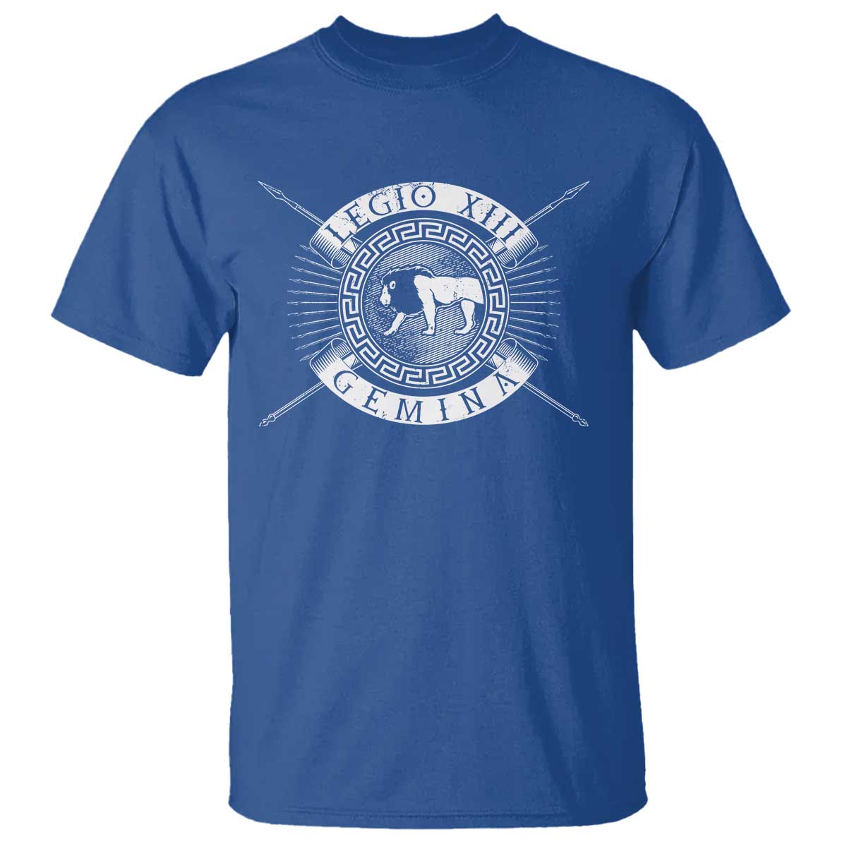 Roman Legion T Shirt Legio XIII Gemina Roma Warrior TS09 Royal Blue Print Your Wear