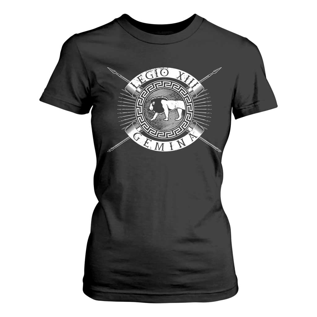 Roman Legion T Shirt For Women Legio XIII Gemina Roma Warrior TS09 Black Print Your Wear