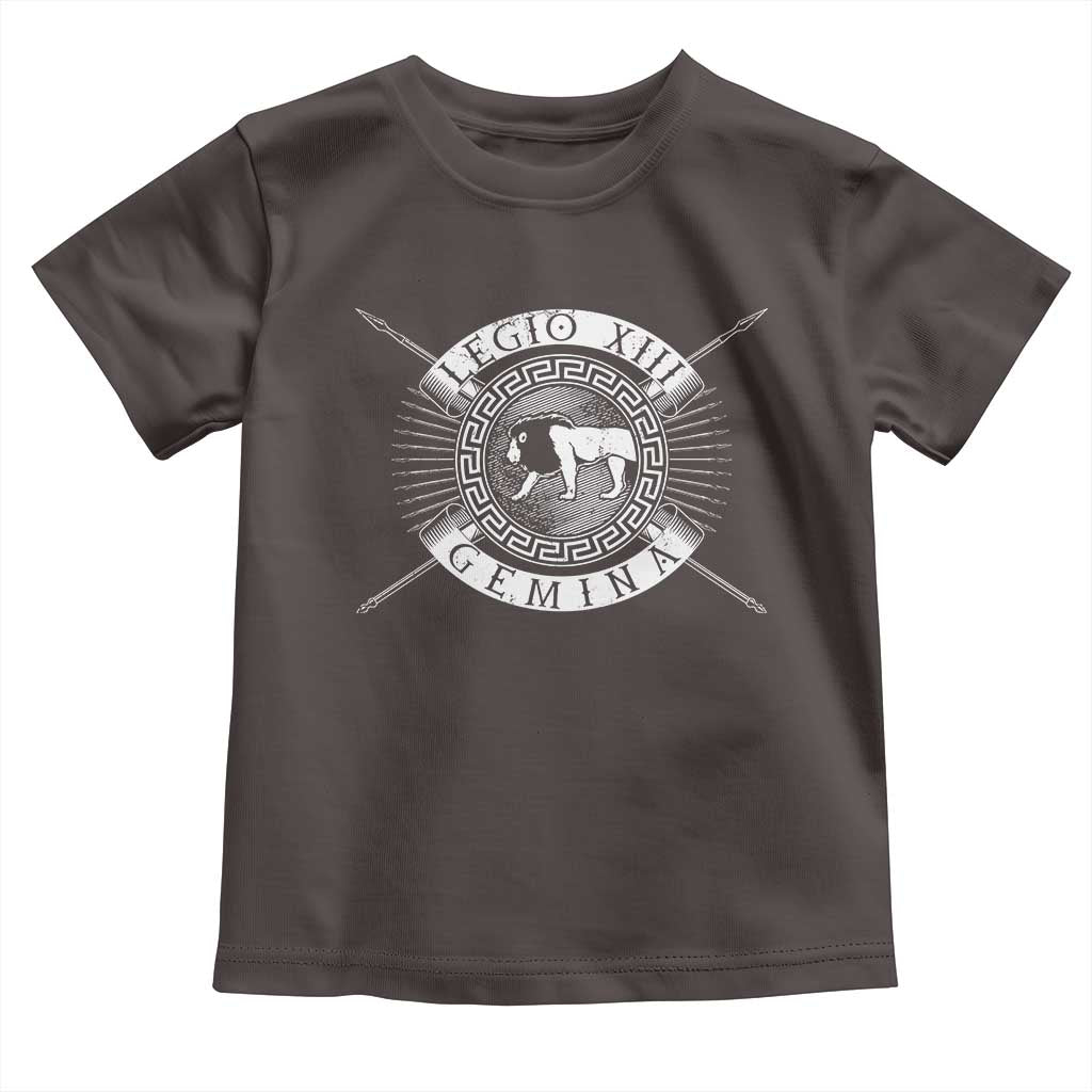 Roman Legion Toddler T Shirt Legio XIII Gemina Roma Warrior TS09 Dark Chocolate Print Your Wear