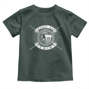 Roman Legion Toddler T Shirt Legio XIII Gemina Roma Warrior TS09 Dark Forest Green Print Your Wear