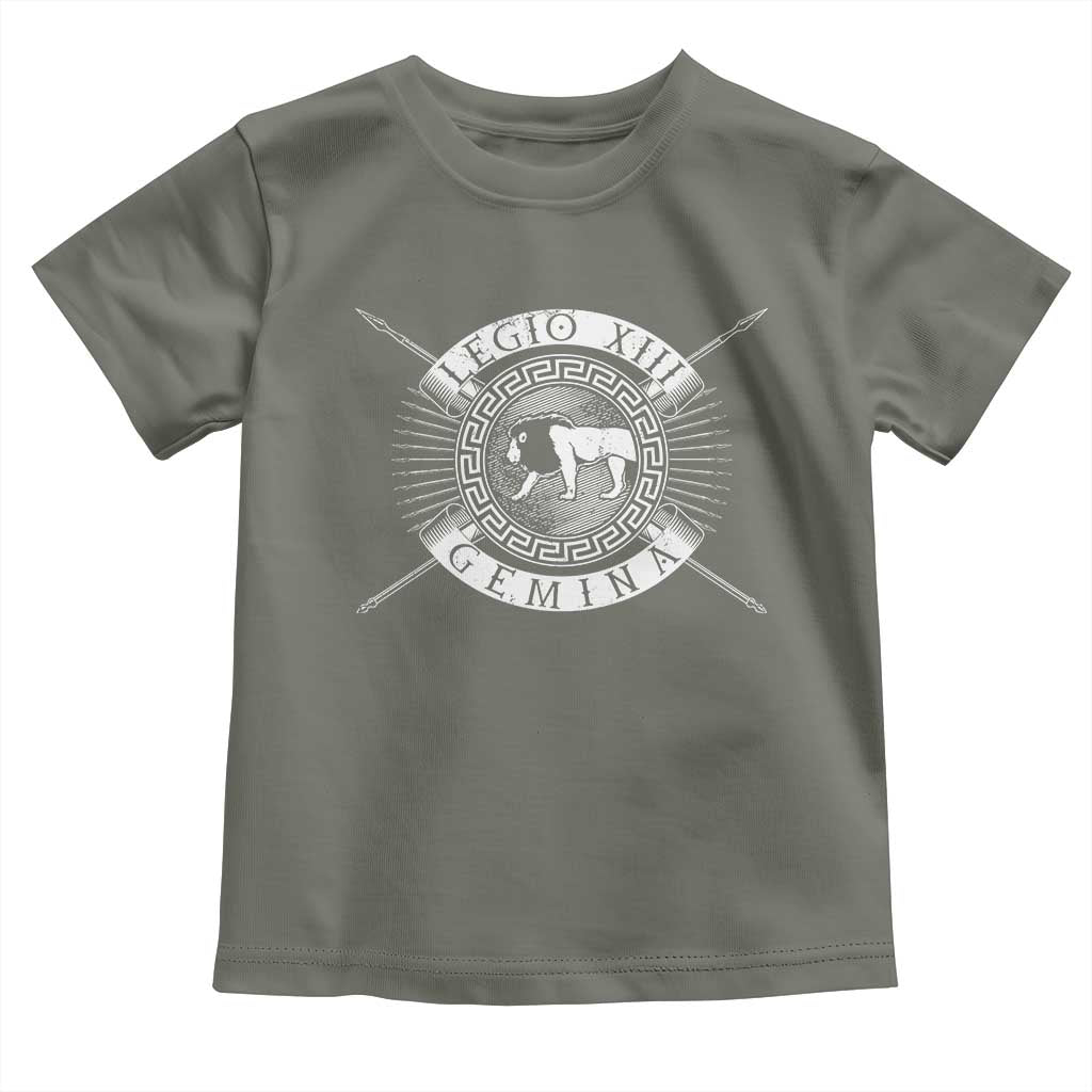 Roman Legion Toddler T Shirt Legio XIII Gemina Roma Warrior TS09 Military Green Print Your Wear