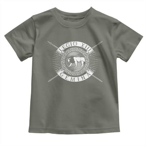 Roman Legion Toddler T Shirt Legio XIII Gemina Roma Warrior TS09 Military Green Print Your Wear