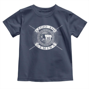 Roman Legion Toddler T Shirt Legio XIII Gemina Roma Warrior TS09 Navy Print Your Wear