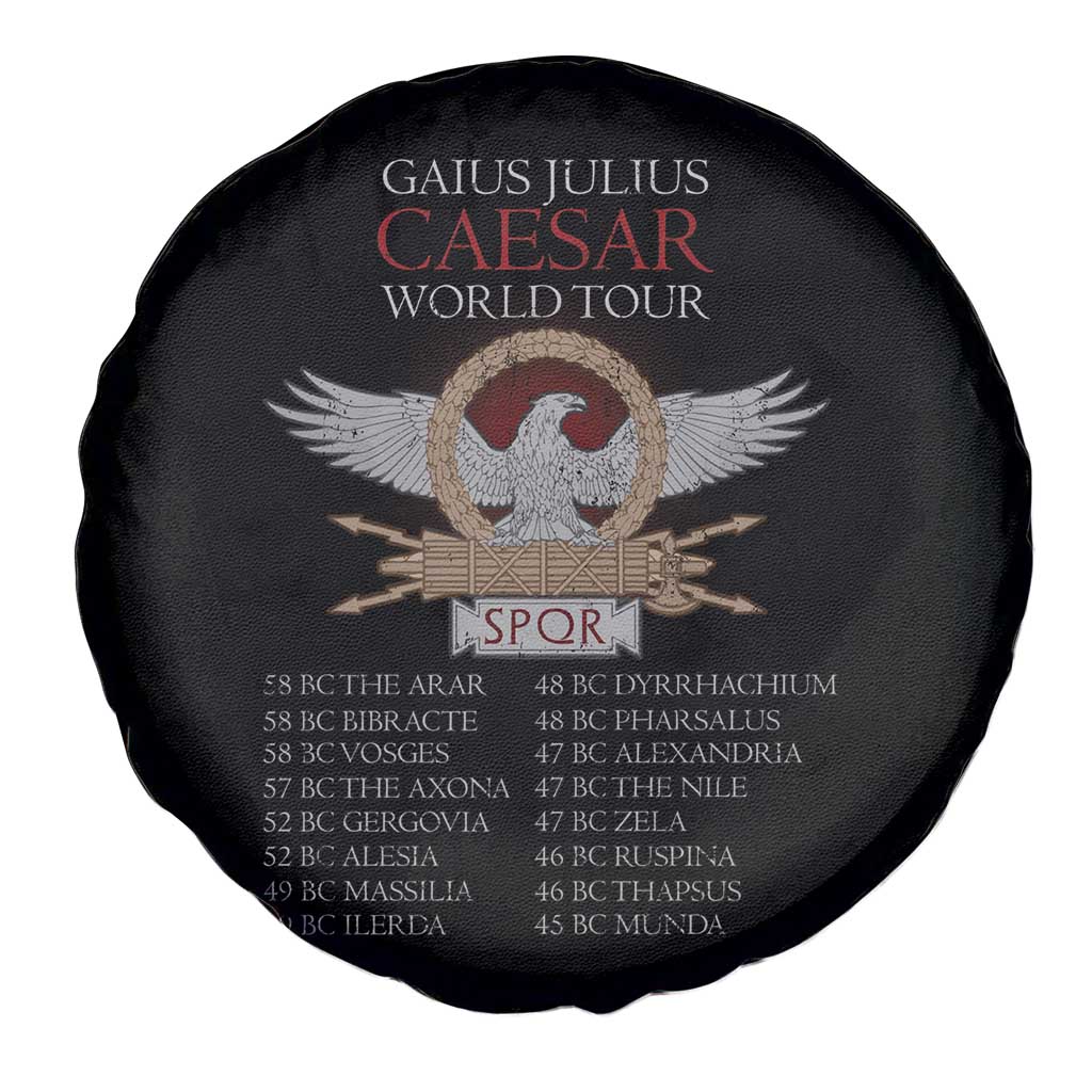 Julius Caesar World Tour Spare Tire Cover SPQR Roman History TS09 Print Your Wear
