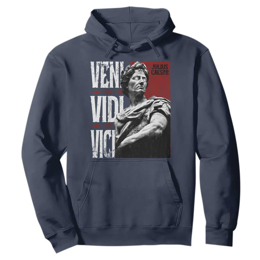 Julius Caesar Hoodie Veni Vidi Vici Latin Roman History TS09 Navy Print Your Wear