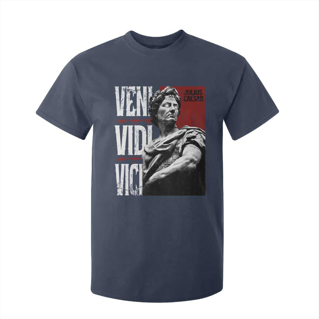 Julius Caesar T Shirt For Kid Veni Vidi Vici Latin Roman History TS09 Navy Print Your Wear