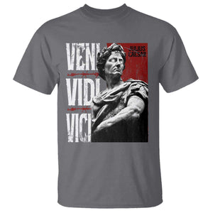 Julius Caesar T Shirt Veni Vidi Vici Latin Roman History TS09 Charcoal Print Your Wear