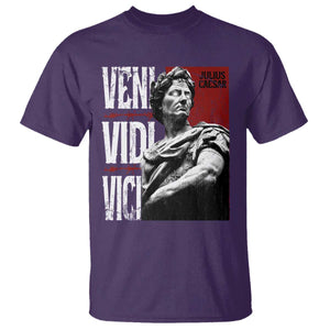 Julius Caesar T Shirt Veni Vidi Vici Latin Roman History TS09 Purple Print Your Wear
