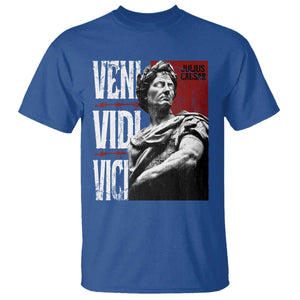 Julius Caesar T Shirt Veni Vidi Vici Latin Roman History TS09 Royal Blue Print Your Wear