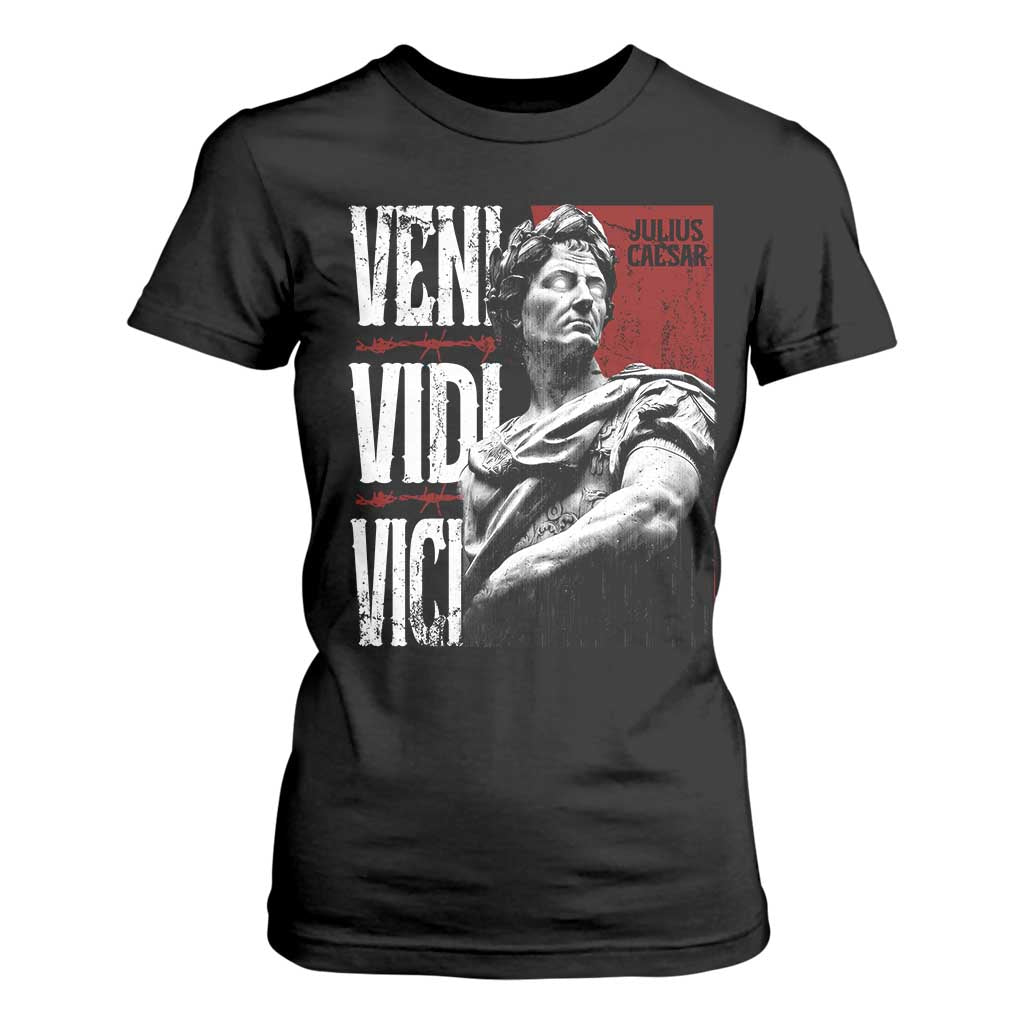 Julius Caesar T Shirt For Women Veni Vidi Vici Latin Roman History TS09 Black Print Your Wear