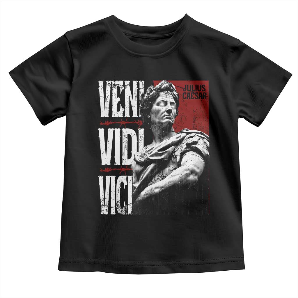 Julius Caesar Toddler T Shirt Veni Vidi Vici Latin Roman History TS09 Black Print Your Wear
