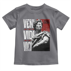 Julius Caesar Toddler T Shirt Veni Vidi Vici Latin Roman History TS09 Charcoal Print Your Wear