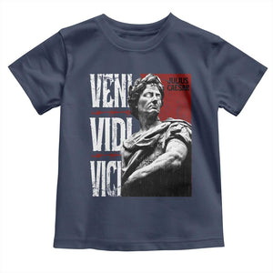 Julius Caesar Toddler T Shirt Veni Vidi Vici Latin Roman History TS09 Navy Print Your Wear