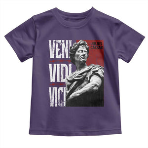 Julius Caesar Toddler T Shirt Veni Vidi Vici Latin Roman History TS09 Purple Print Your Wear