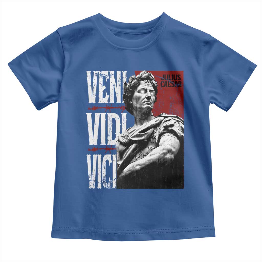 Julius Caesar Toddler T Shirt Veni Vidi Vici Latin Roman History TS09 Royal Blue Print Your Wear