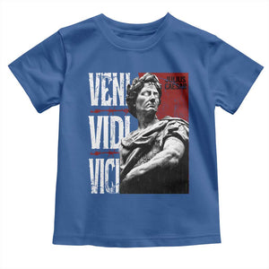Julius Caesar Toddler T Shirt Veni Vidi Vici Latin Roman History TS09 Royal Blue Print Your Wear