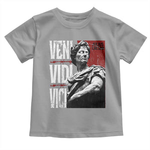 Julius Caesar Toddler T Shirt Veni Vidi Vici Latin Roman History TS09 Sport Gray Print Your Wear