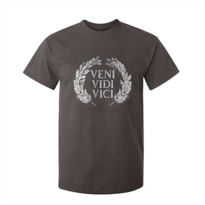 Julius Caesar Veni Vidi Vici T Shirt For Kid Latin Roman History TS09 Dark Chocolate Print Your Wear