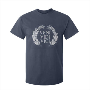 Julius Caesar Veni Vidi Vici T Shirt For Kid Latin Roman History TS09 Navy Print Your Wear