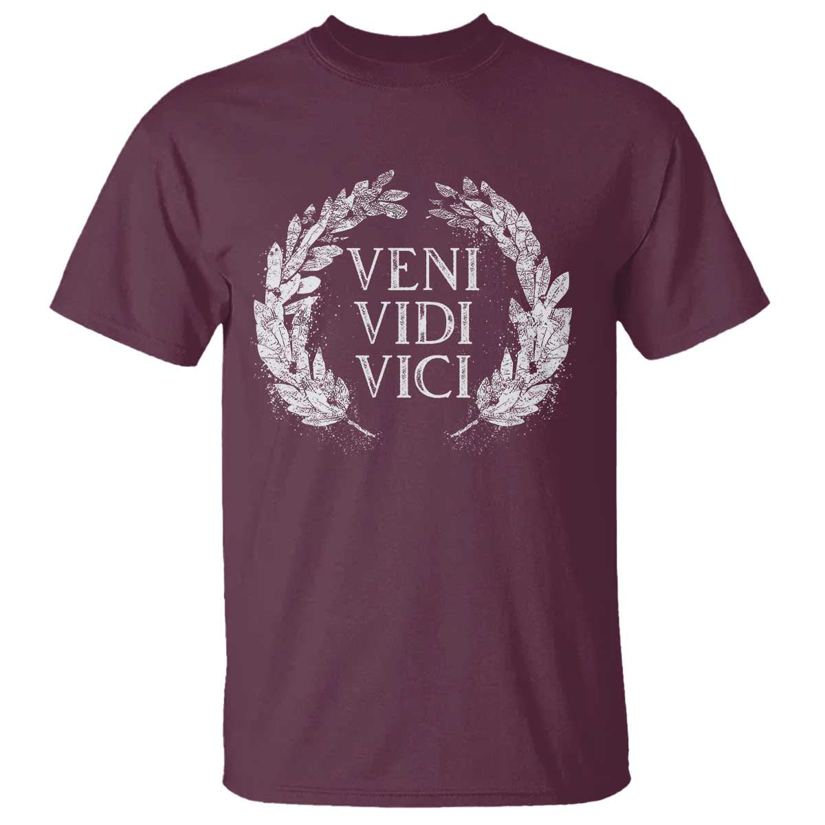 Julius Caesar Veni Vidi Vici T Shirt Latin Roman History TS09 Maroon Print Your Wear