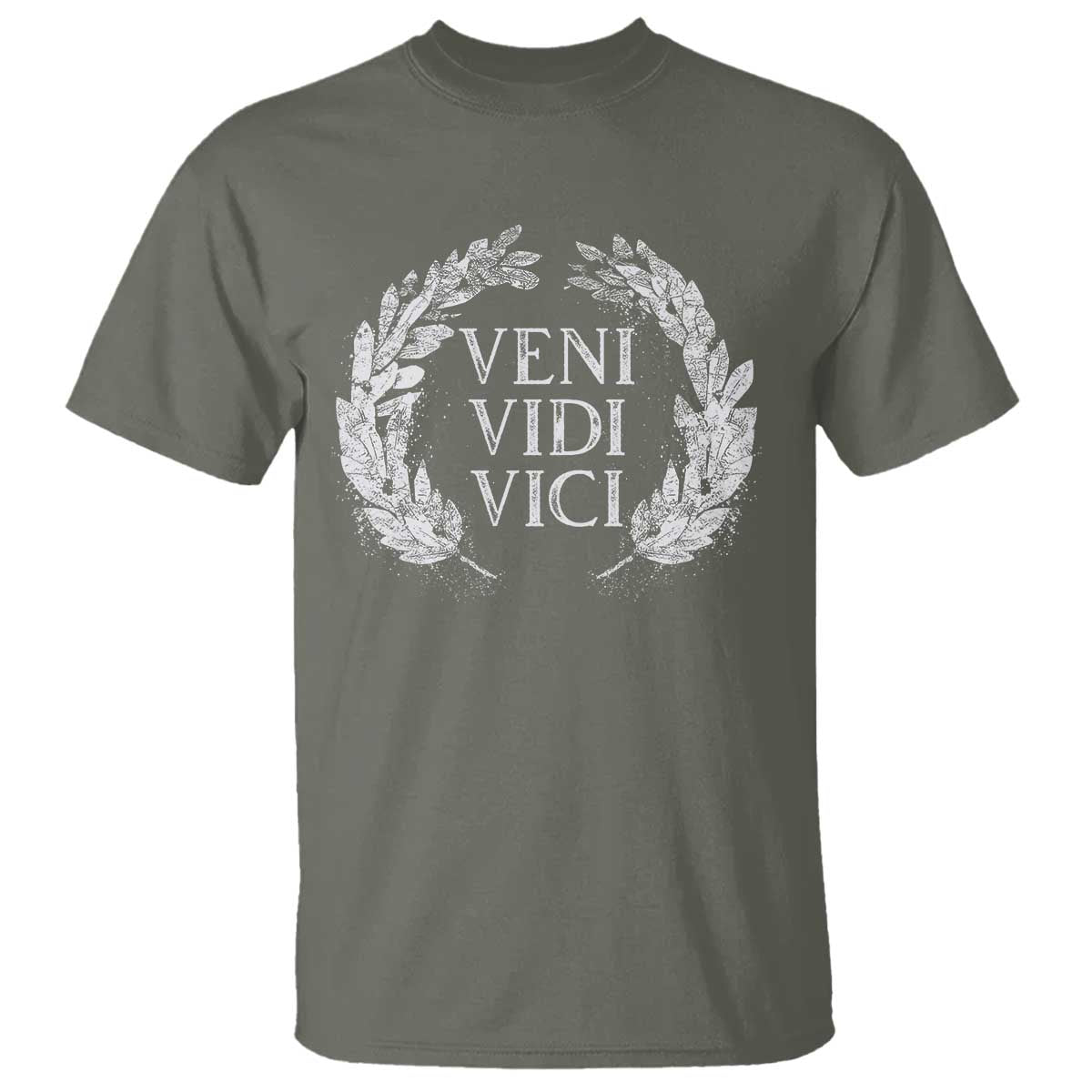 Julius Caesar Veni Vidi Vici T Shirt Latin Roman History TS09 Military Green Print Your Wear