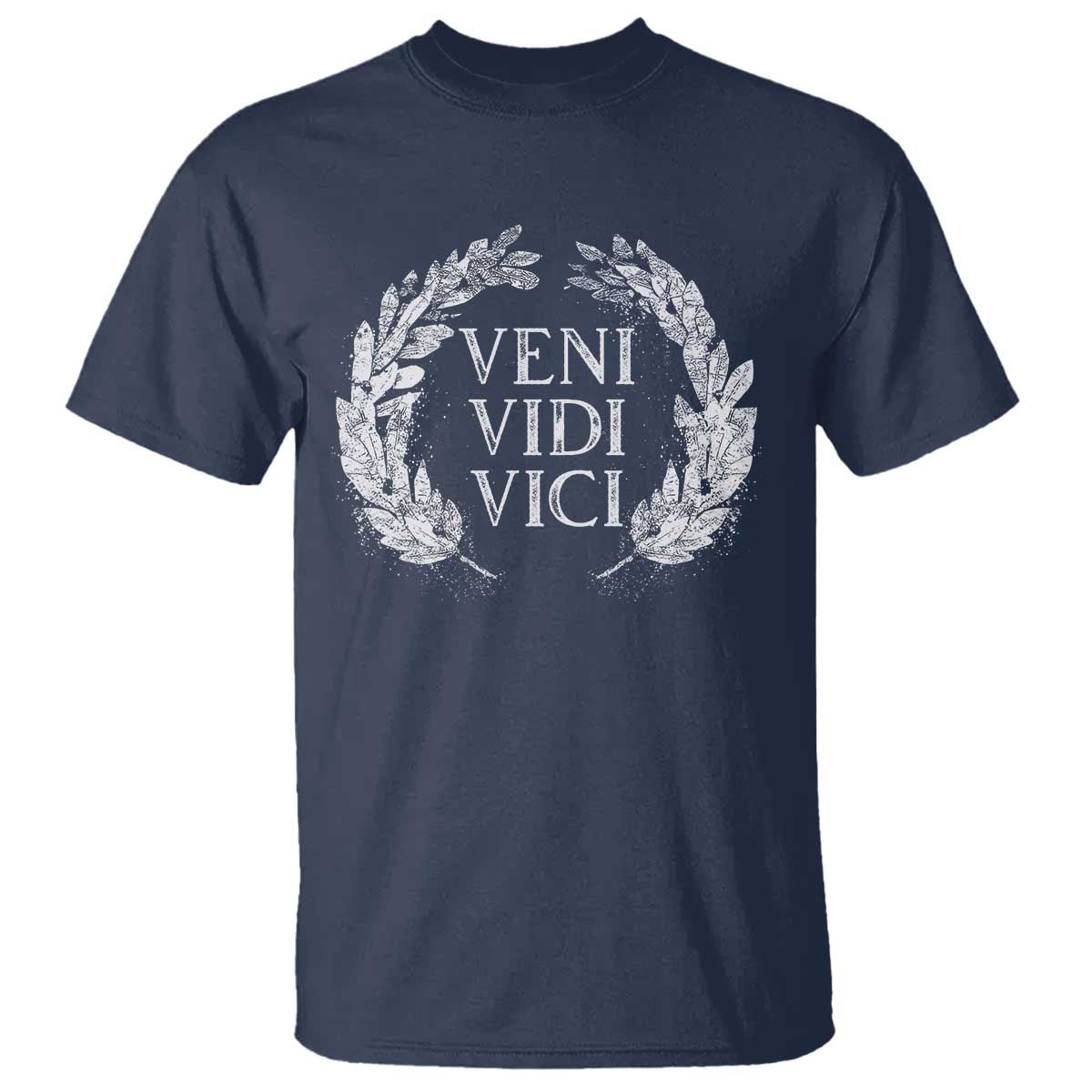 Julius Caesar Veni Vidi Vici T Shirt Latin Roman History TS09 Navy Print Your Wear