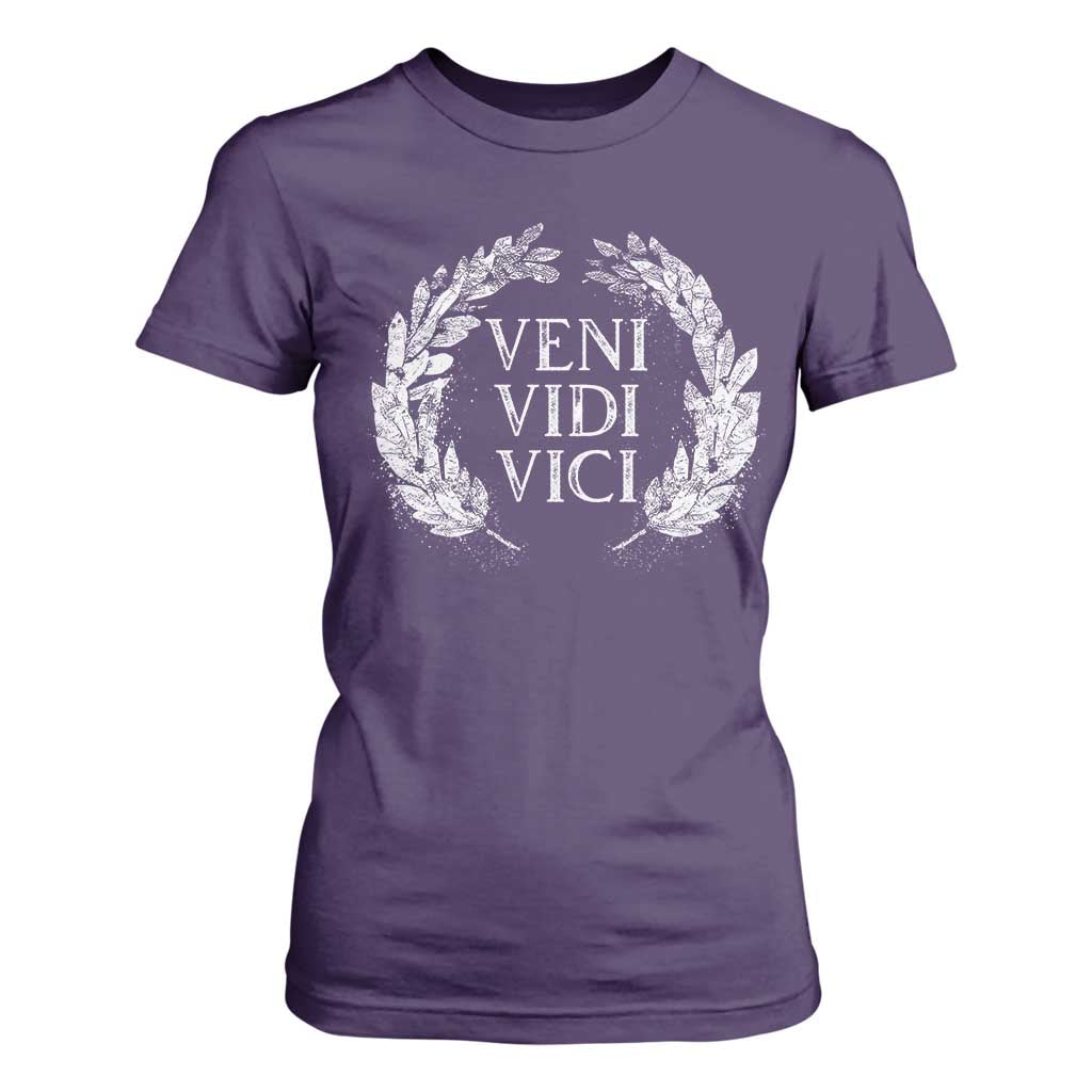 Julius Caesar Veni Vidi Vici T Shirt For Women Latin Roman History TS09 Purple Print Your Wear