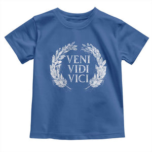 Julius Caesar Veni Vidi Vici Toddler T Shirt Latin Roman History TS09 Royal Blue Print Your Wear