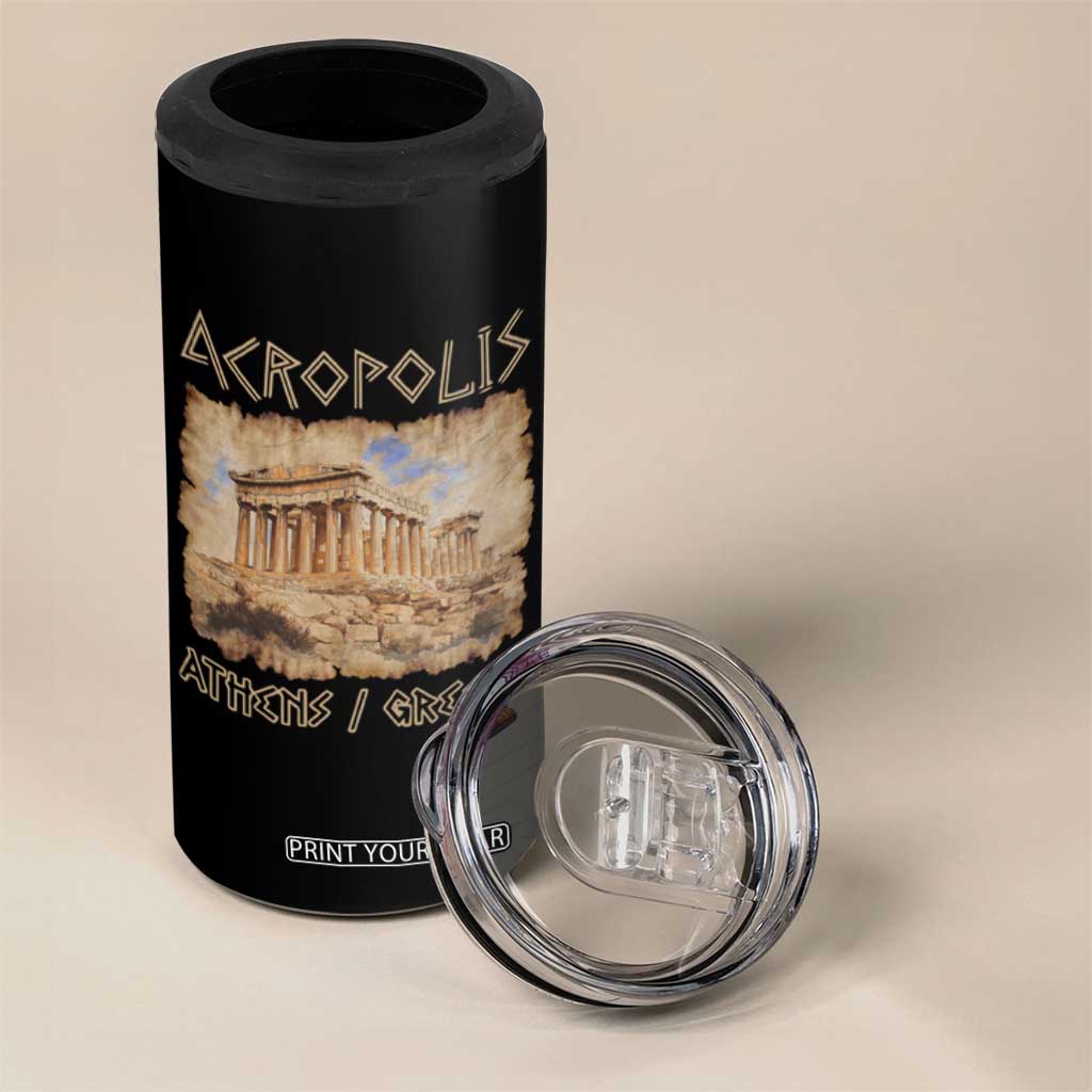 Acropolis Athens Greece Souvenir Greek Parthenon 4 in 1 Can Cooler Tumbler TS09 Print Your Wear