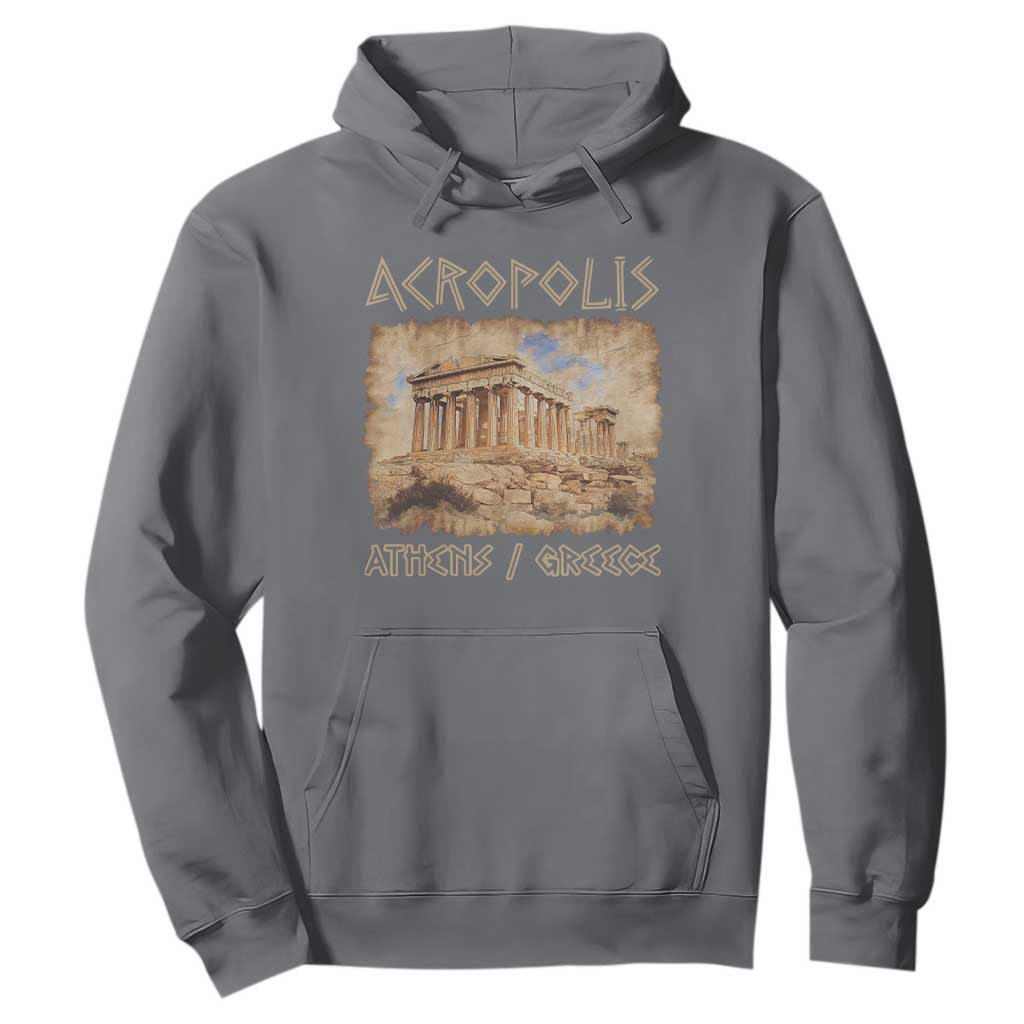 Acropolis Athens Greece Souvenir Greek Parthenon Hoodie TS09 Charcoal Print Your Wear