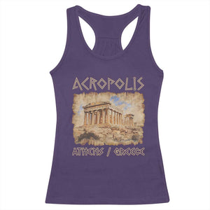Acropolis Athens Greece Souvenir Greek Parthenon Racerback Tank Top TS09 Purple Print Your Wear