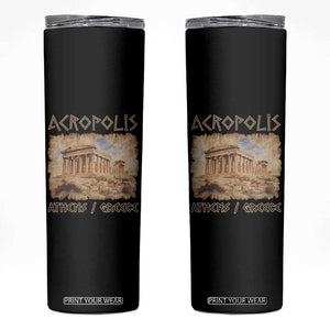 Acropolis Athens Greece Souvenir Greek Parthenon Skinny Tumbler TS09 Black Print Your Wear