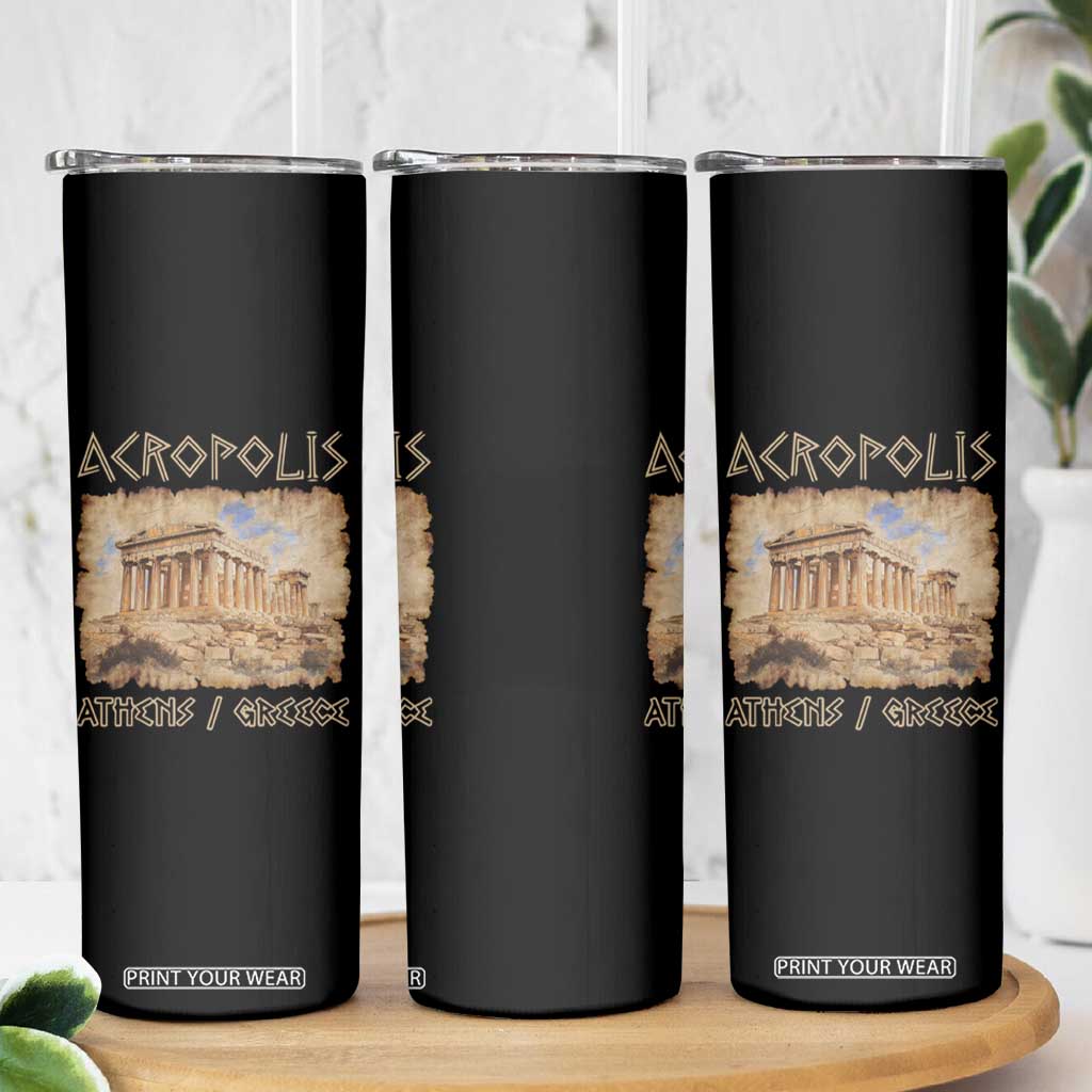 Acropolis Athens Greece Souvenir Greek Parthenon Skinny Tumbler TS09 Print Your Wear