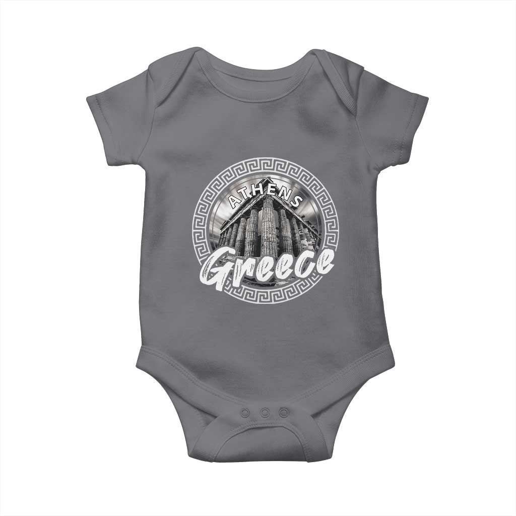 Greece Athens Parthenon Acropolis Baby Onesie TS09 Charcoal Print Your Wear