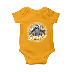 Greece Athens Parthenon Acropolis Baby Onesie TS09 Gold Print Your Wear