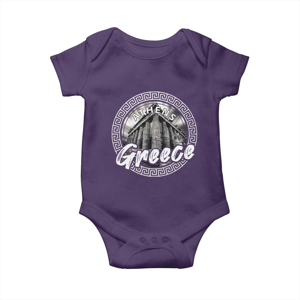 Greece Athens Parthenon Acropolis Baby Onesie TS09 Purple Print Your Wear