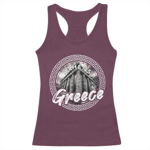 Greece Athens Parthenon Acropolis Racerback Tank Top TS09 Maroon Print Your Wear