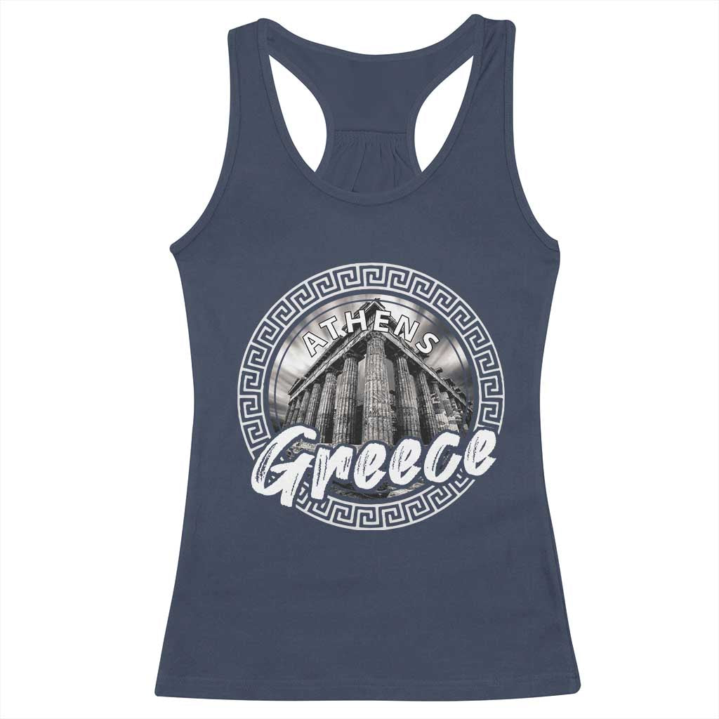 Greece Athens Parthenon Acropolis Racerback Tank Top TS09 Navy Print Your Wear