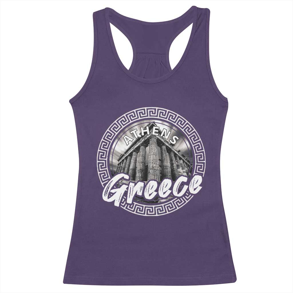 Greece Athens Parthenon Acropolis Racerback Tank Top TS09 Purple Print Your Wear