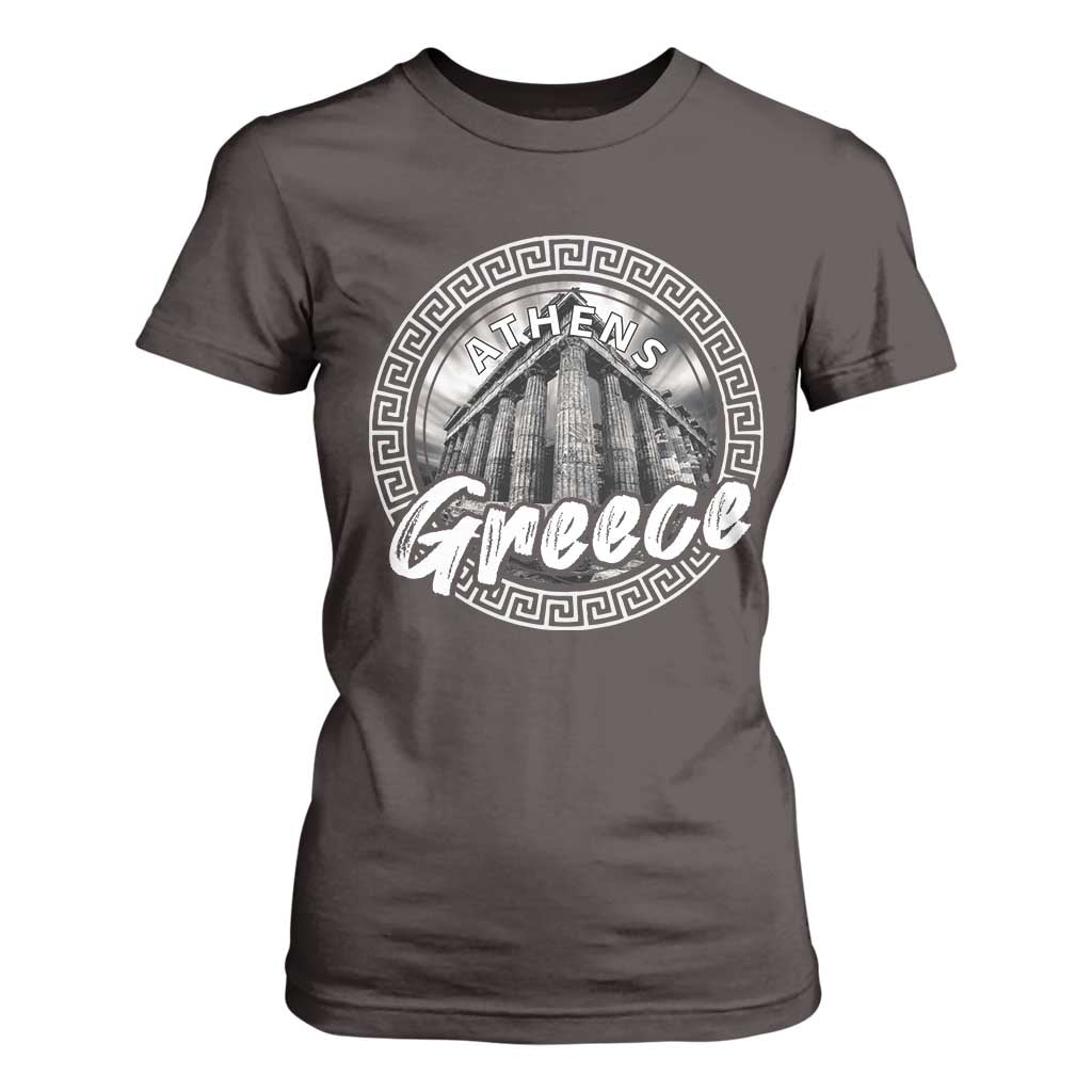 Greece Athens Parthenon Acropolis T Shirt For Women TS09 Dark Chocolate Print Your Wear
