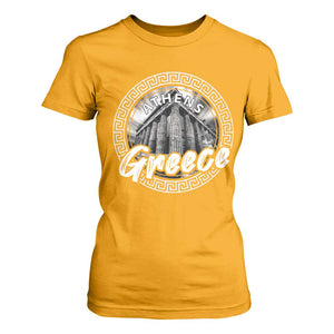 Greece Athens Parthenon Acropolis T Shirt For Women TS09 Gold Print Your Wear